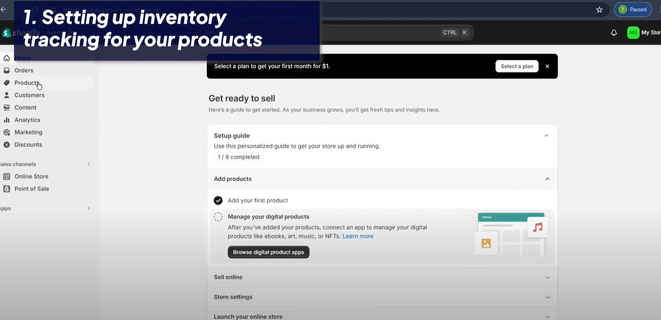 Learn how to efficiently set up inventory tracking for your Shopify store products. This step is crucial for ensuring accurate stock levels and avoiding overselling.