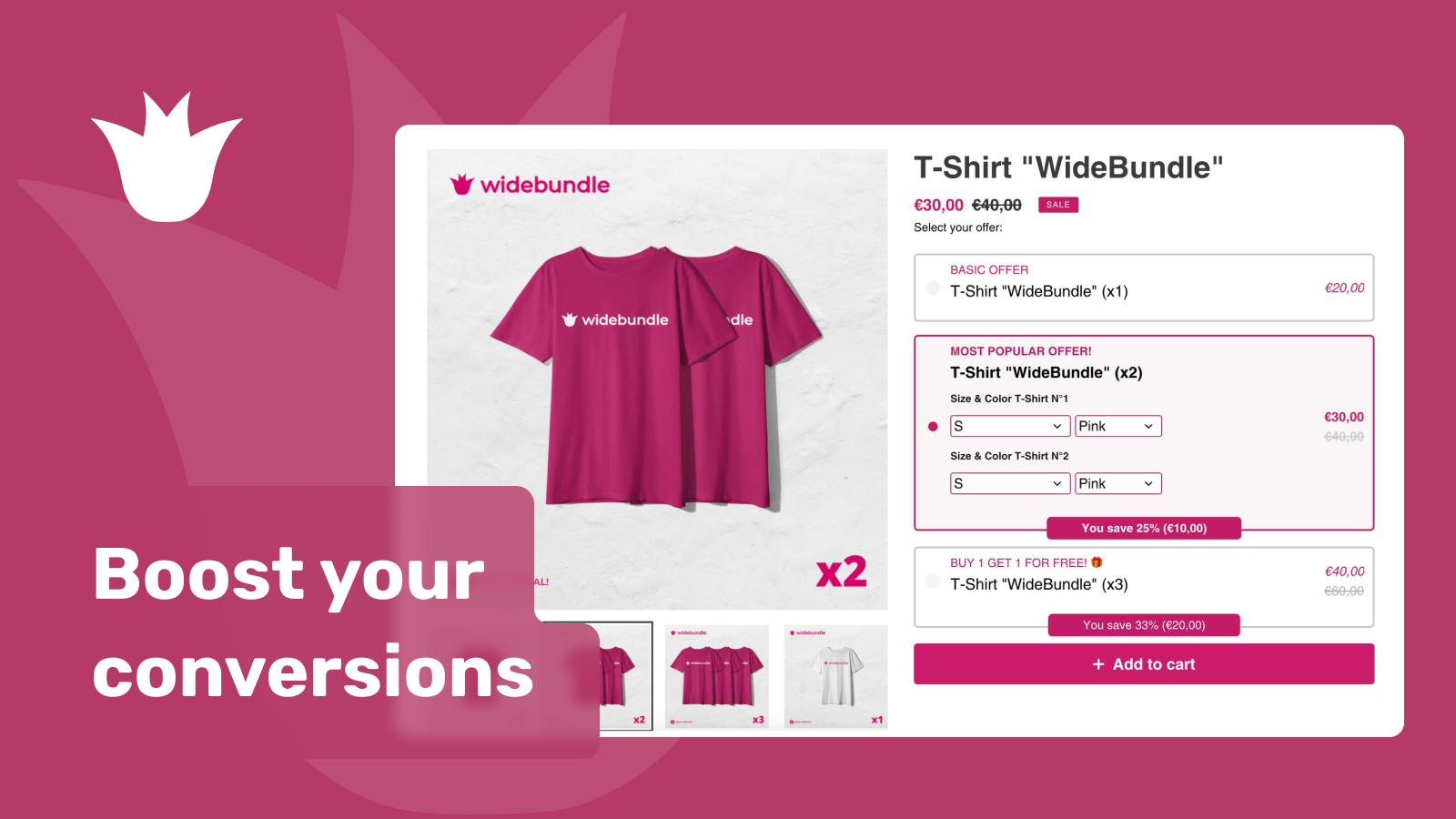 Wide Bundles ‑ Quantity Breaks screenshot