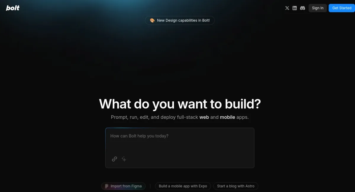 Bolt website