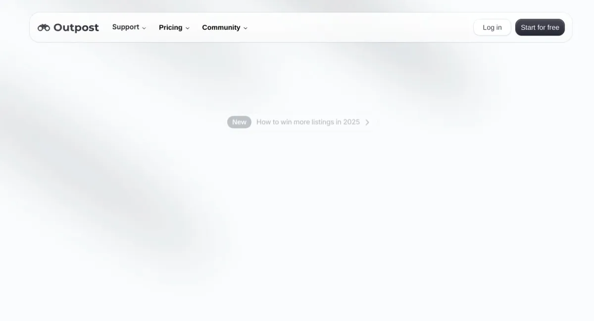 Outpost CRM website