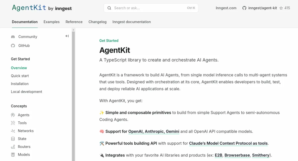 AgentKit website