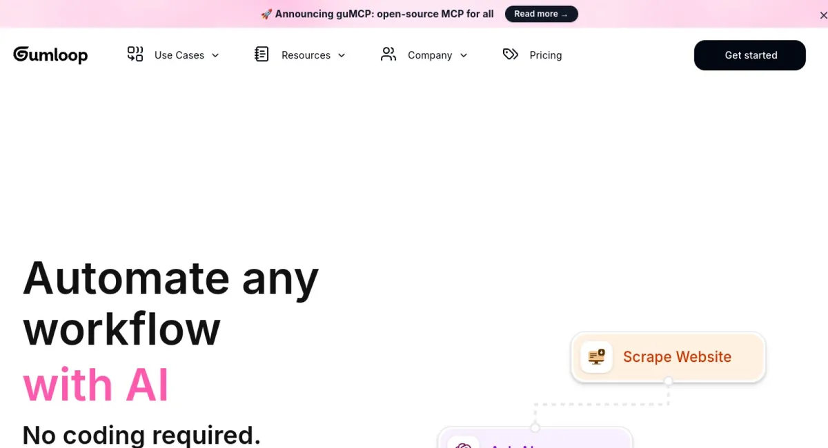 Gumloop website