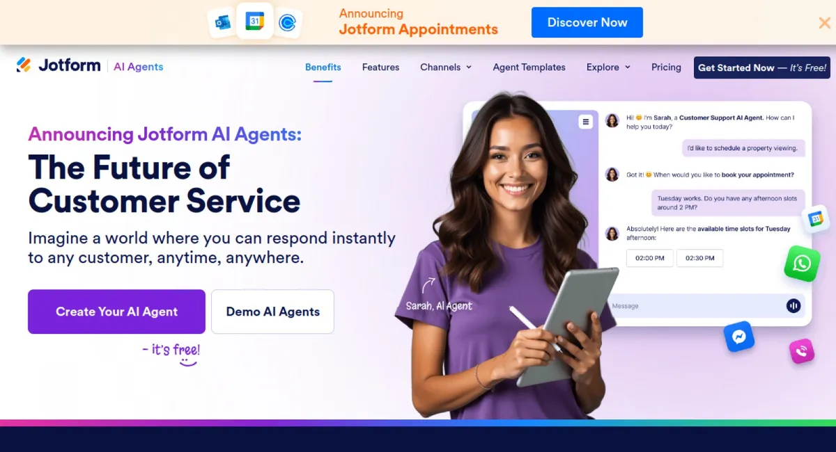 Jotform website