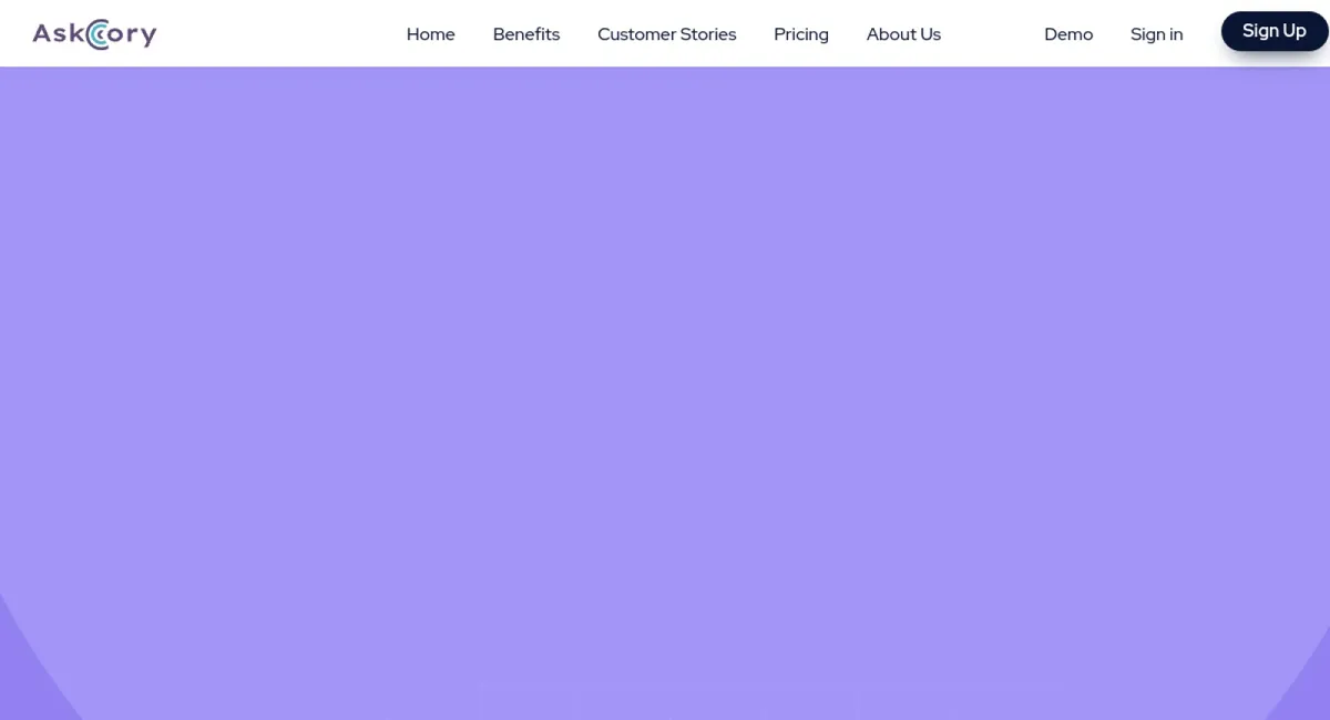 AskCory.ai website