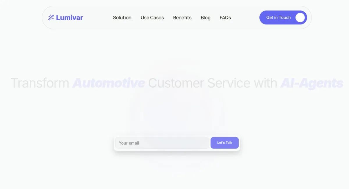 Lumivar website