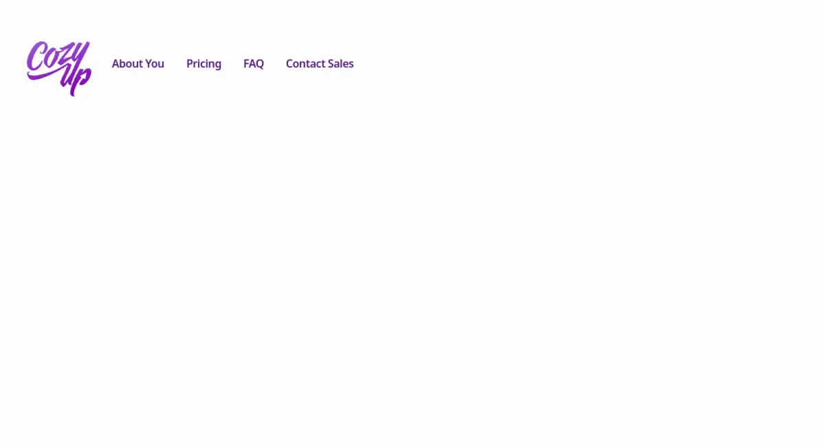 CozyUp website
