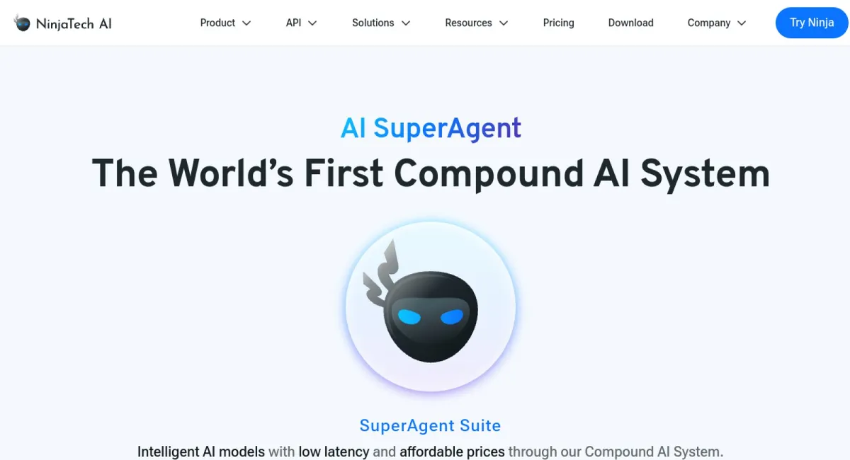 SuperAgent AI website