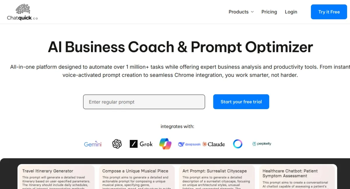 Chatquick  website