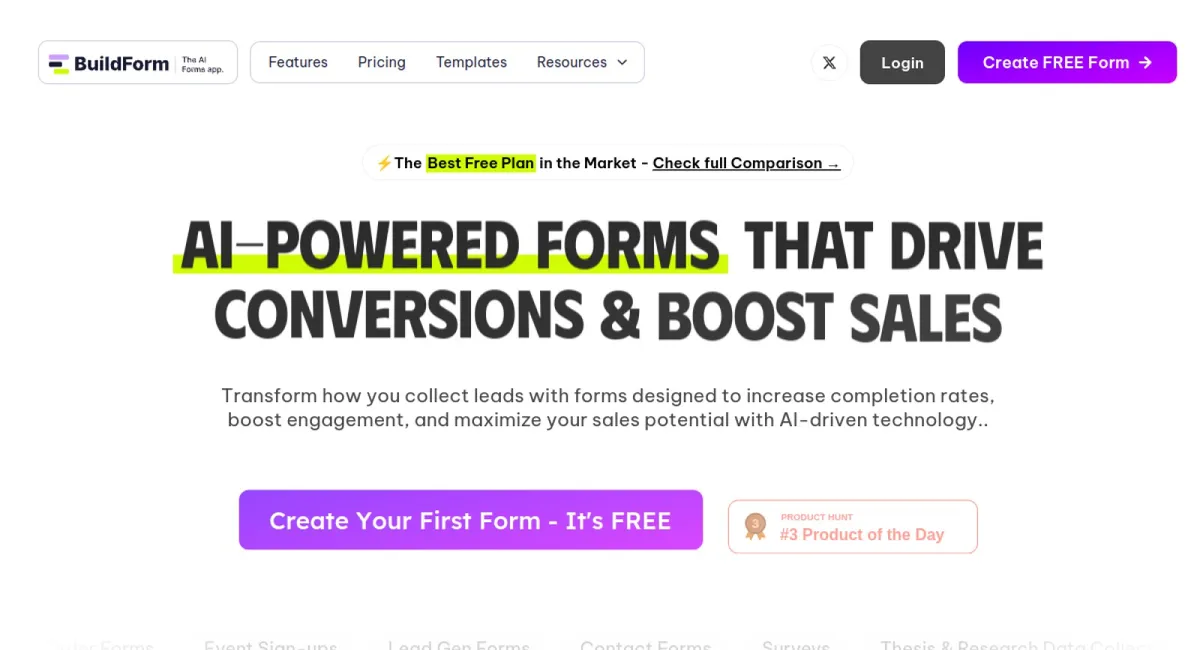 Buildform website