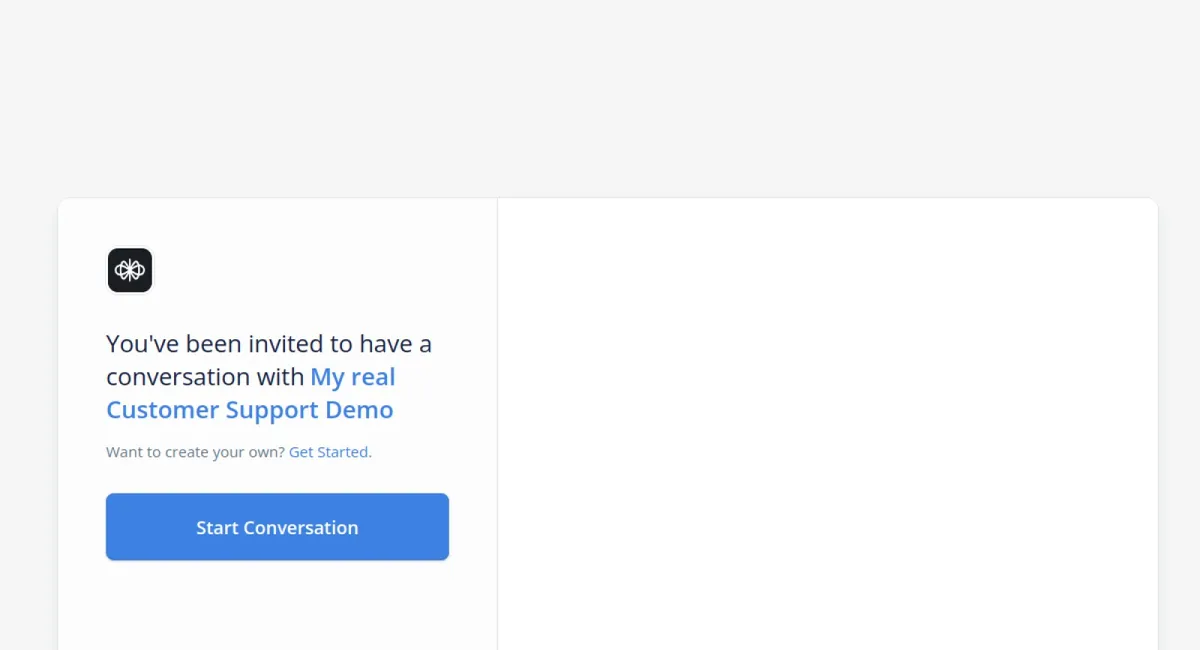 Customer Support Demo website