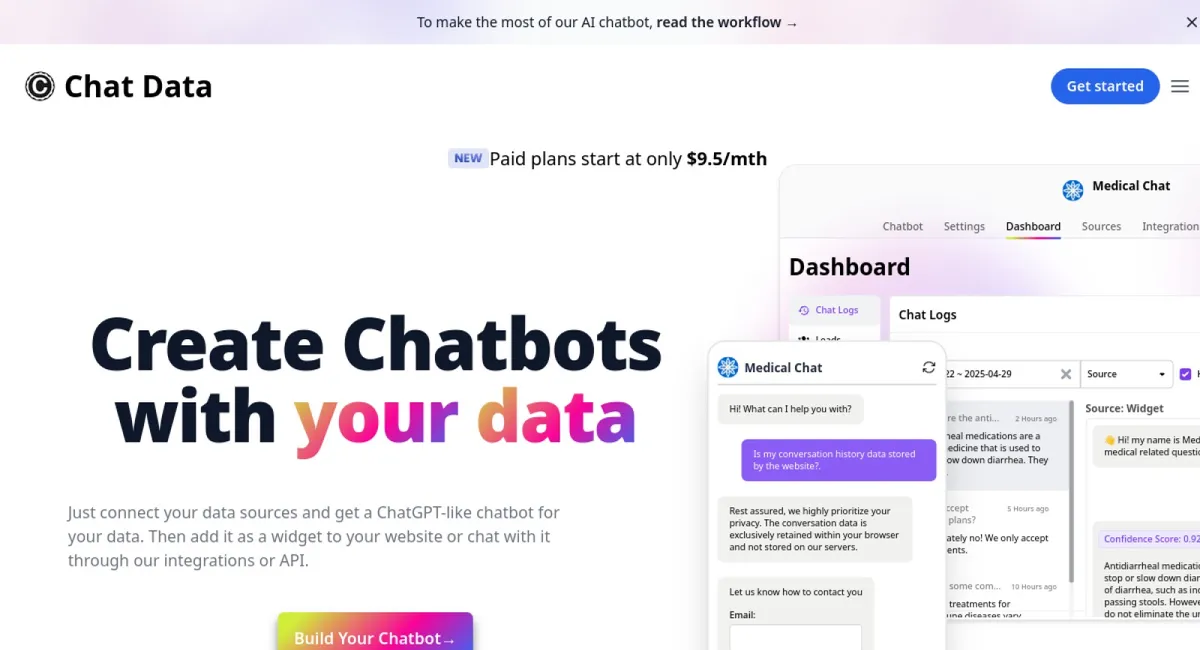 Chat Data website
