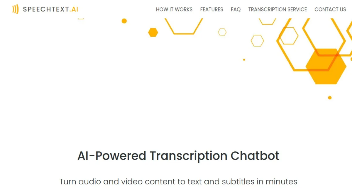 SpeechTextAI website