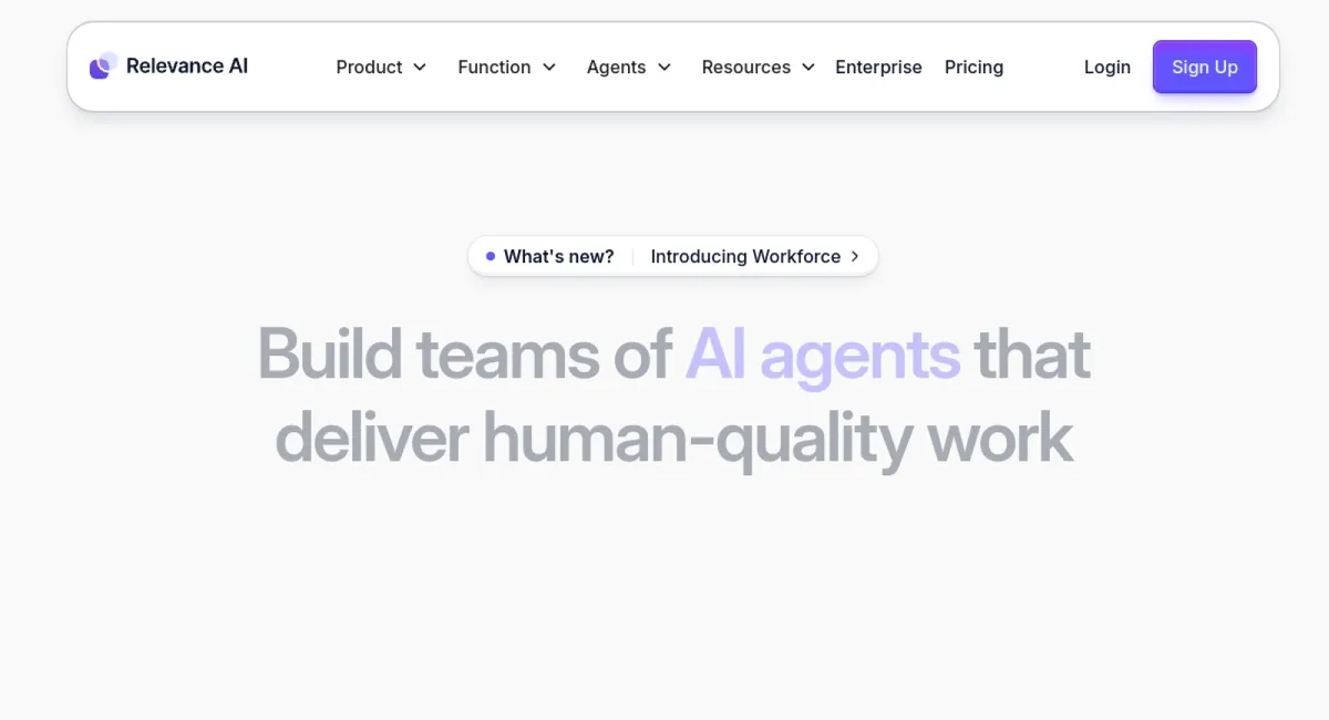 Relevance AI website