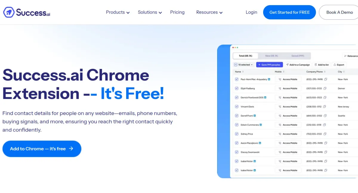 Success.ai website