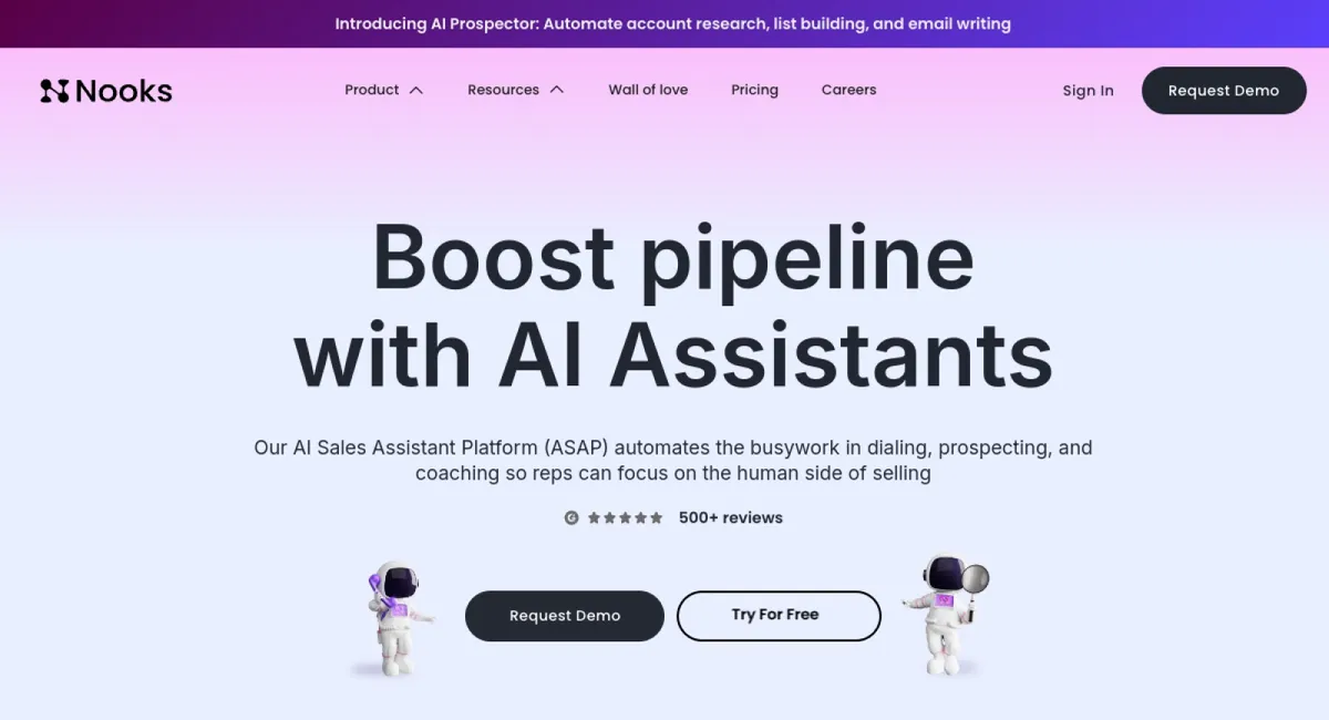 NooksAI website