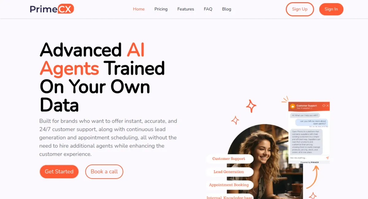 PrimeCX website