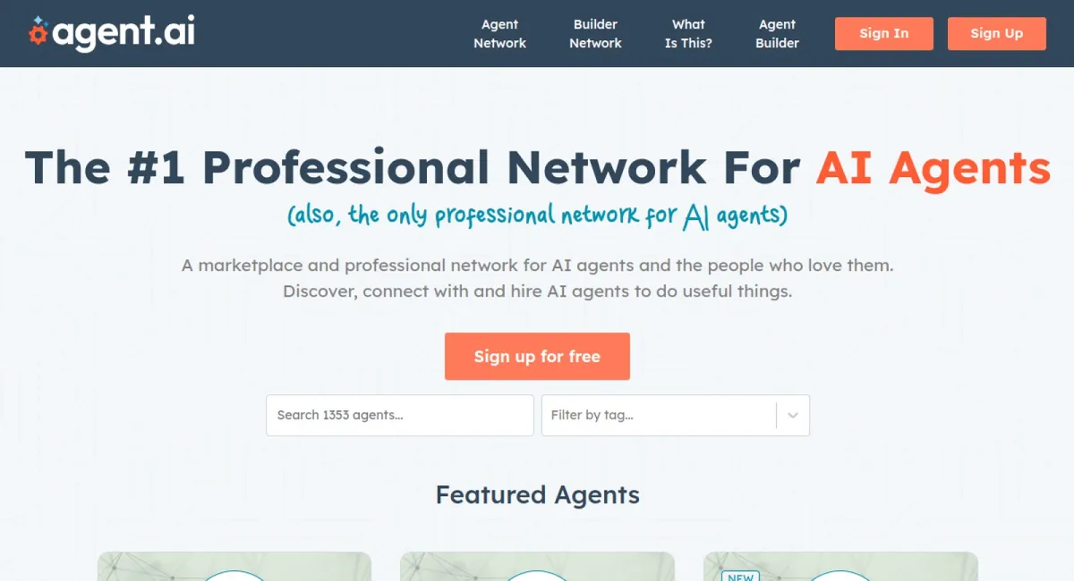 AgentAI website