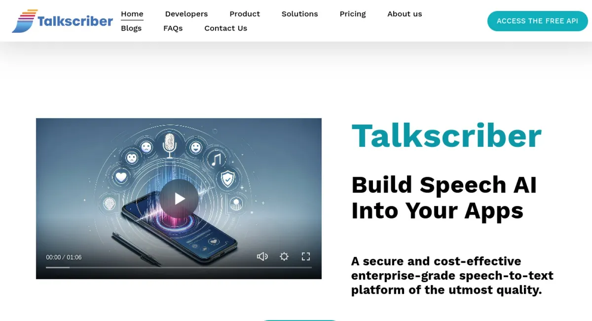 Talkscriber website