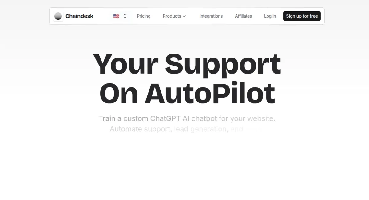 ChainDesk website