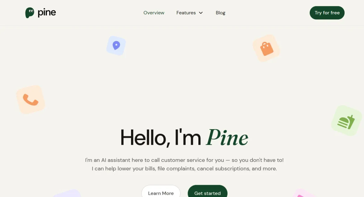 PineAI website