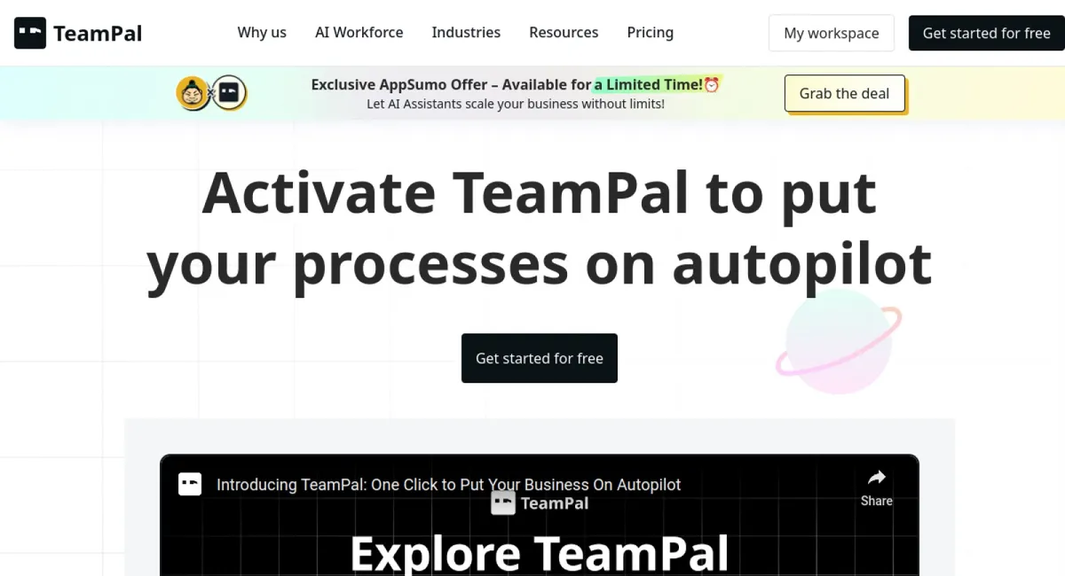 TeamPal website