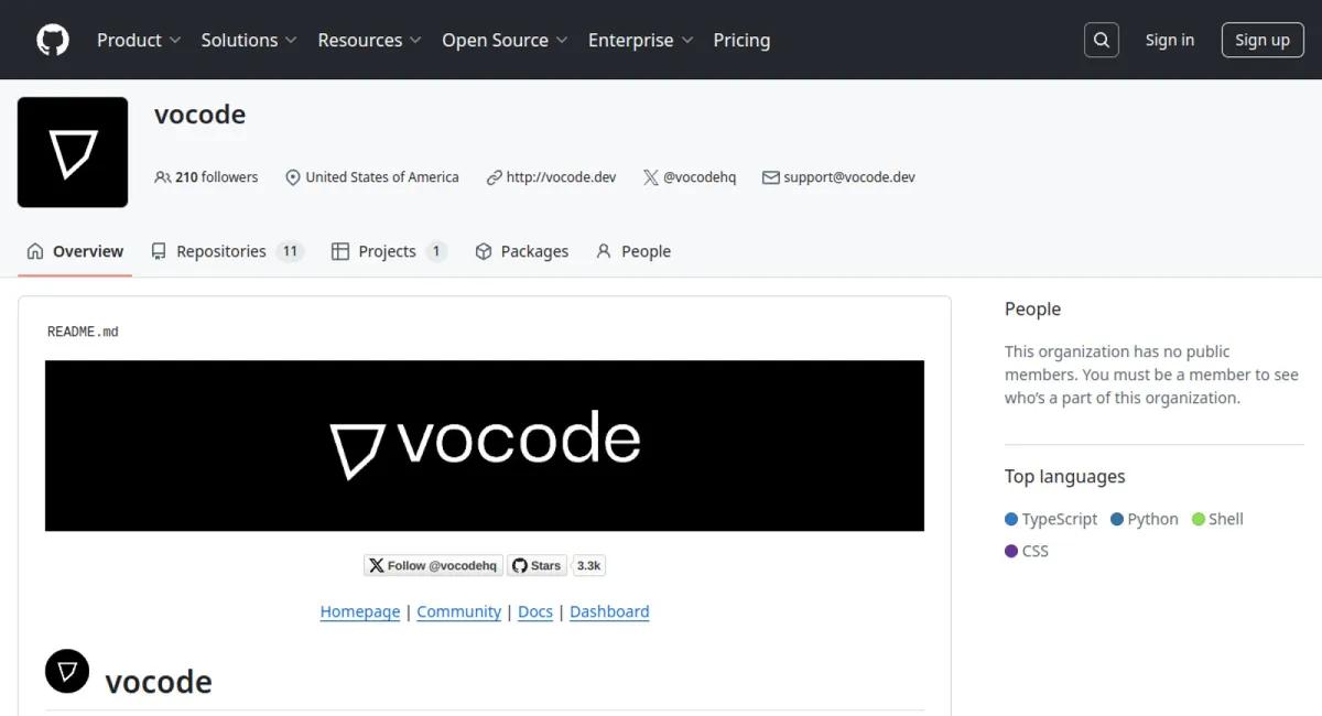 Vocode website