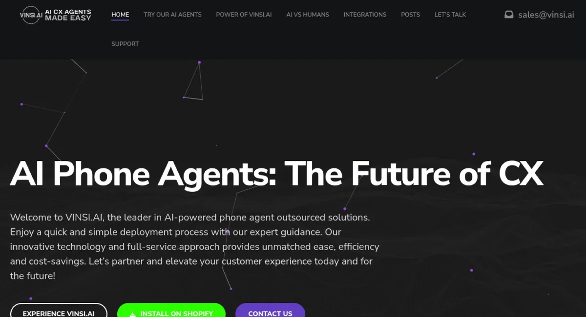 Vinsi website