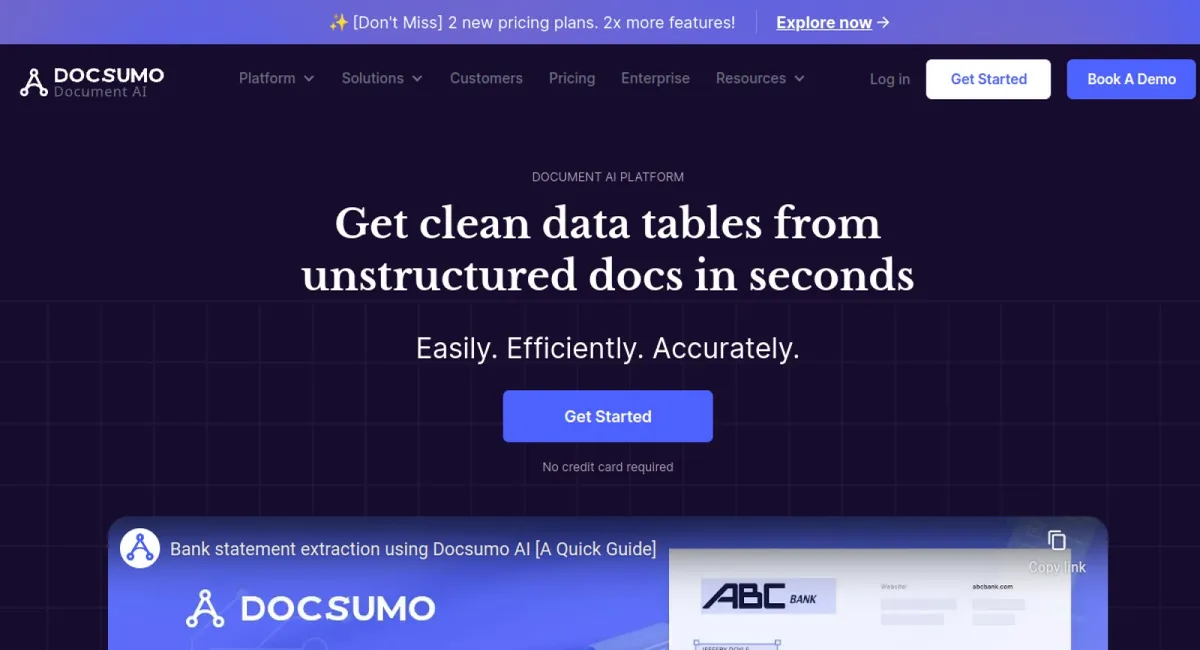 Docsumo website