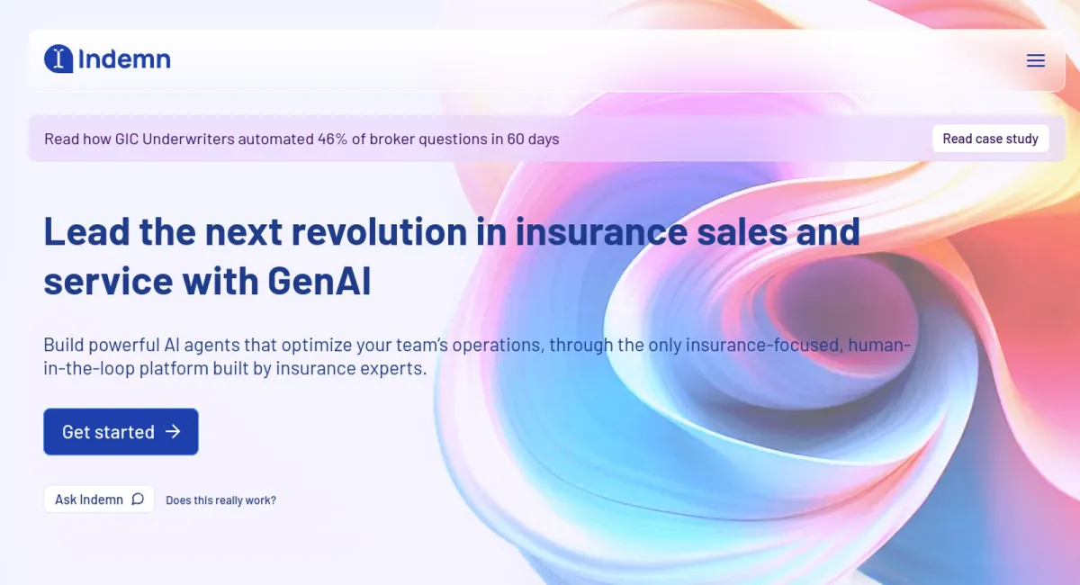 Insurance AI website