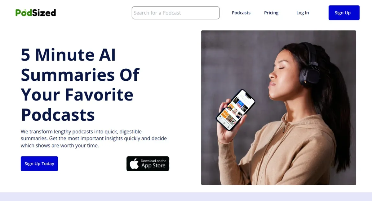 PodSized website