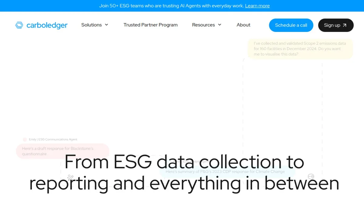 Emily | ESG Data Collection Agent website