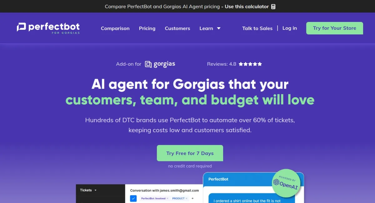 PerfectBot website