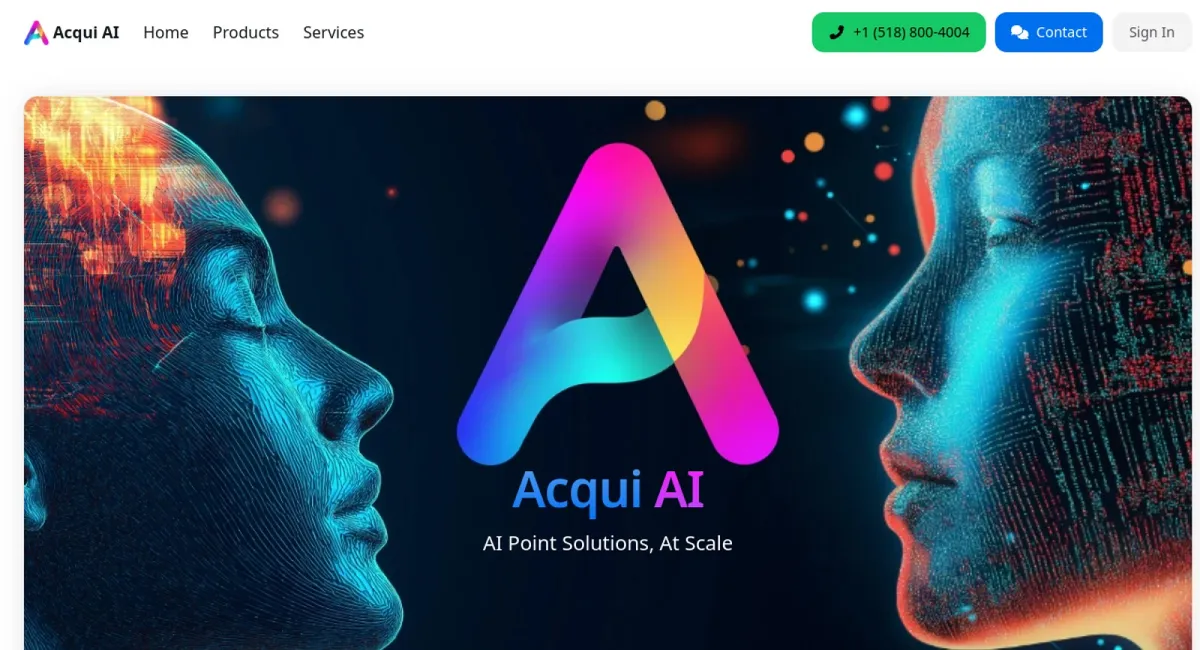 Acqui AI website