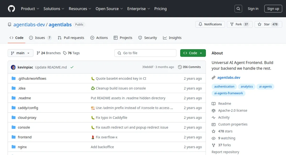 AgentLabs website