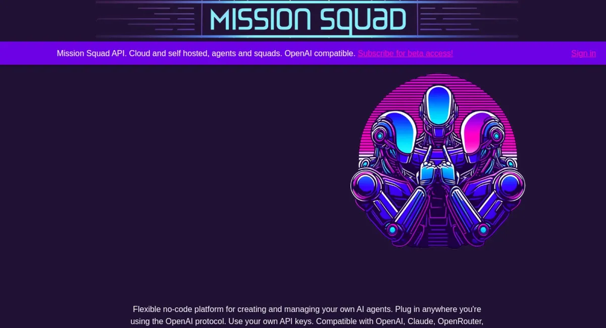 Mission Squad website