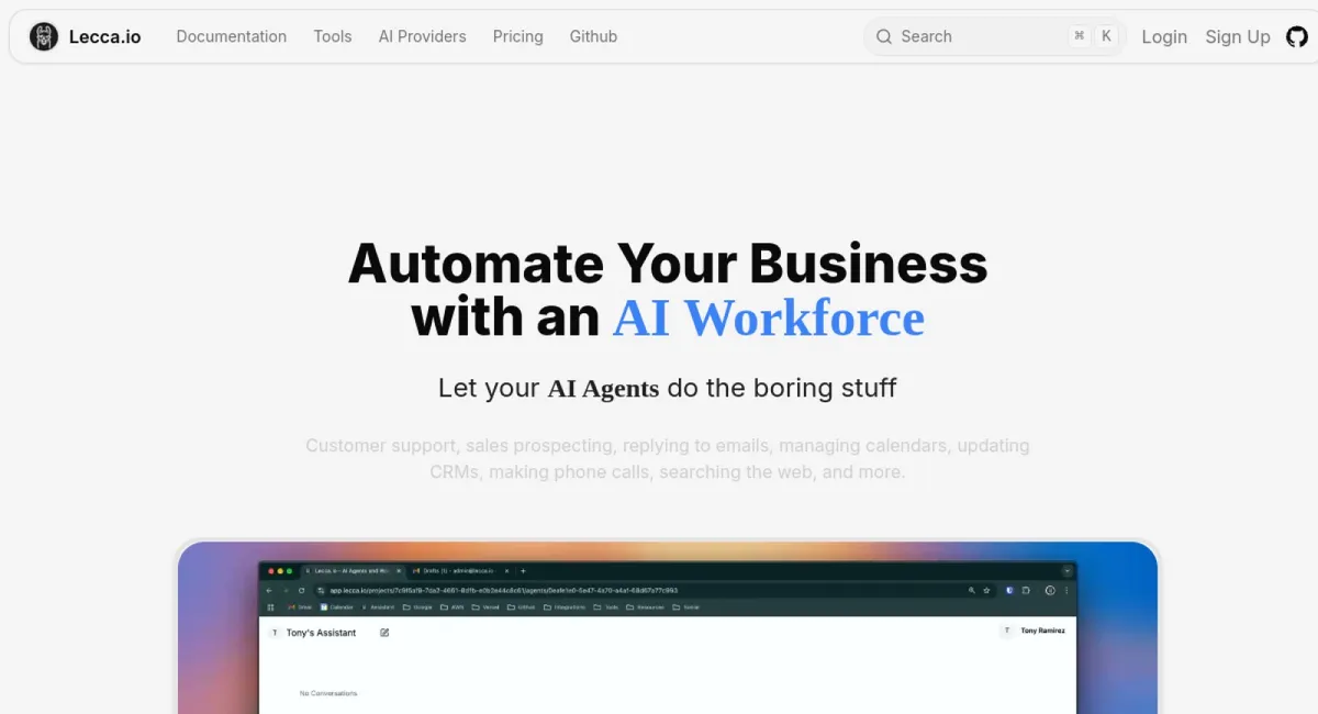 Lecca.io website