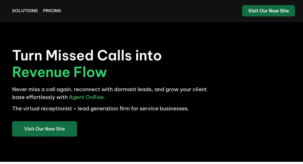 Agent OnRise website
