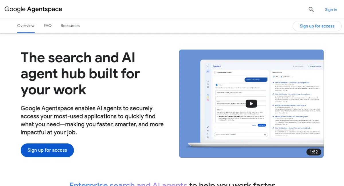Agentspace website