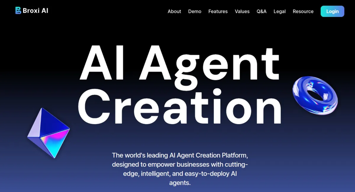 Broxi AI website