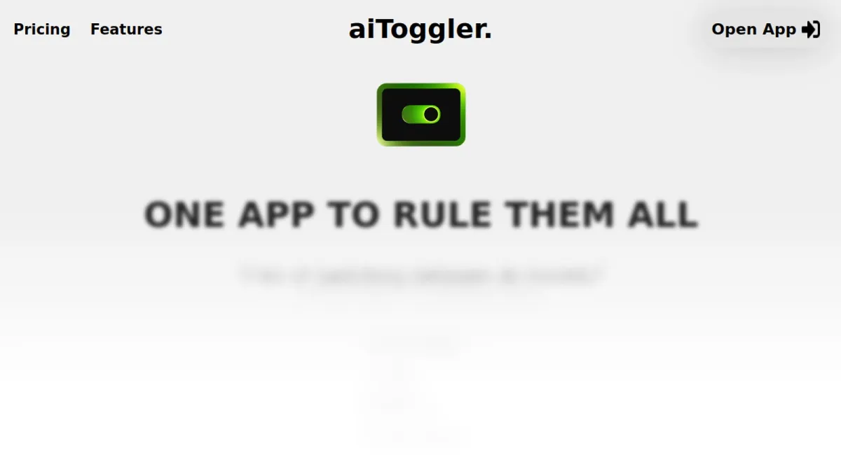 aiToggler website