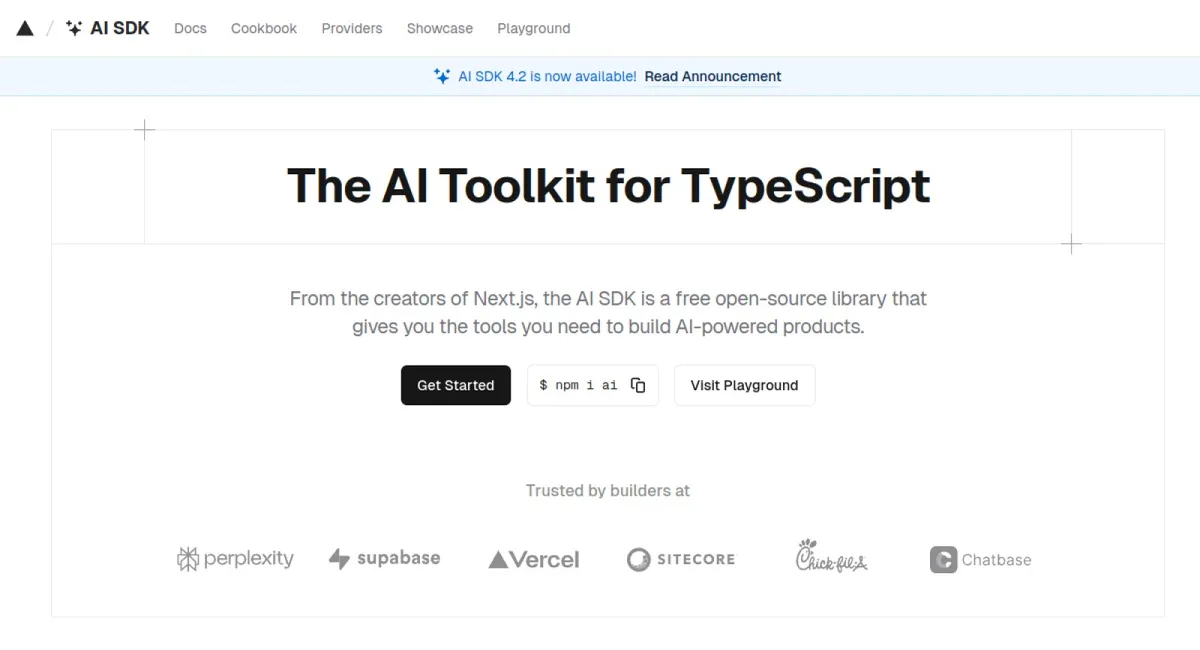 AI SDK website