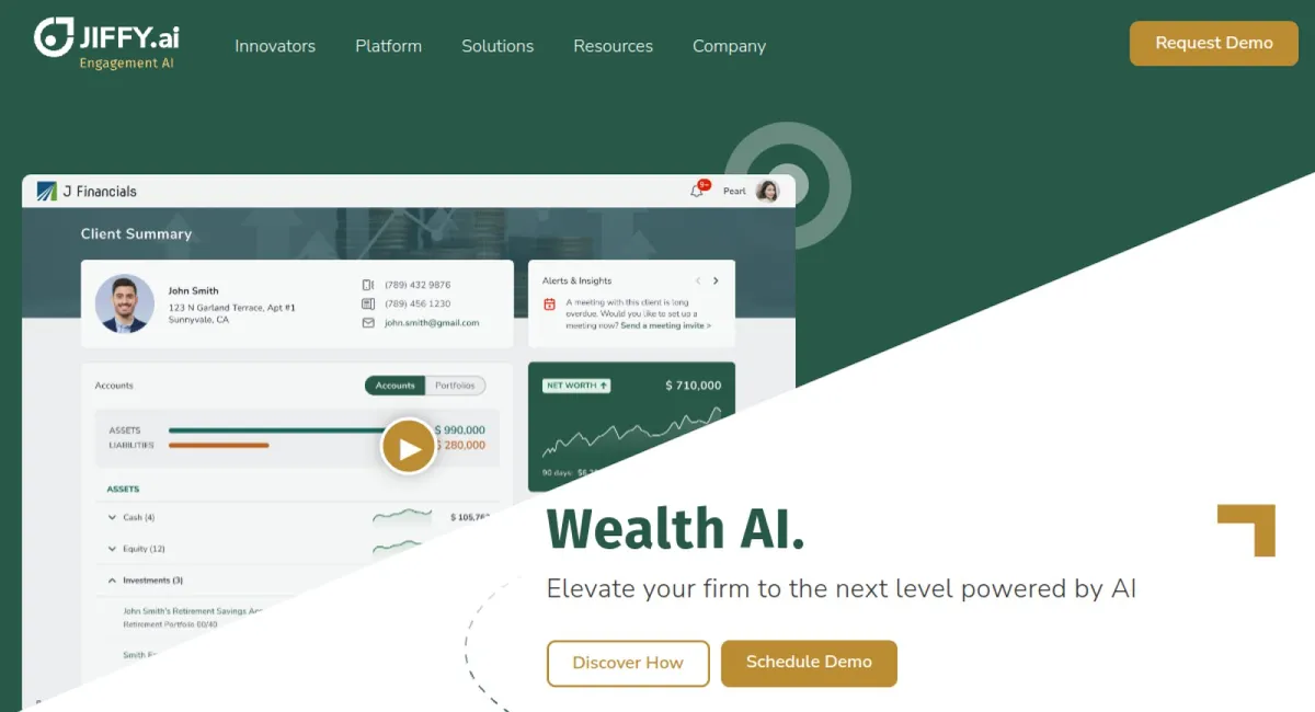 Jiffy.ai website