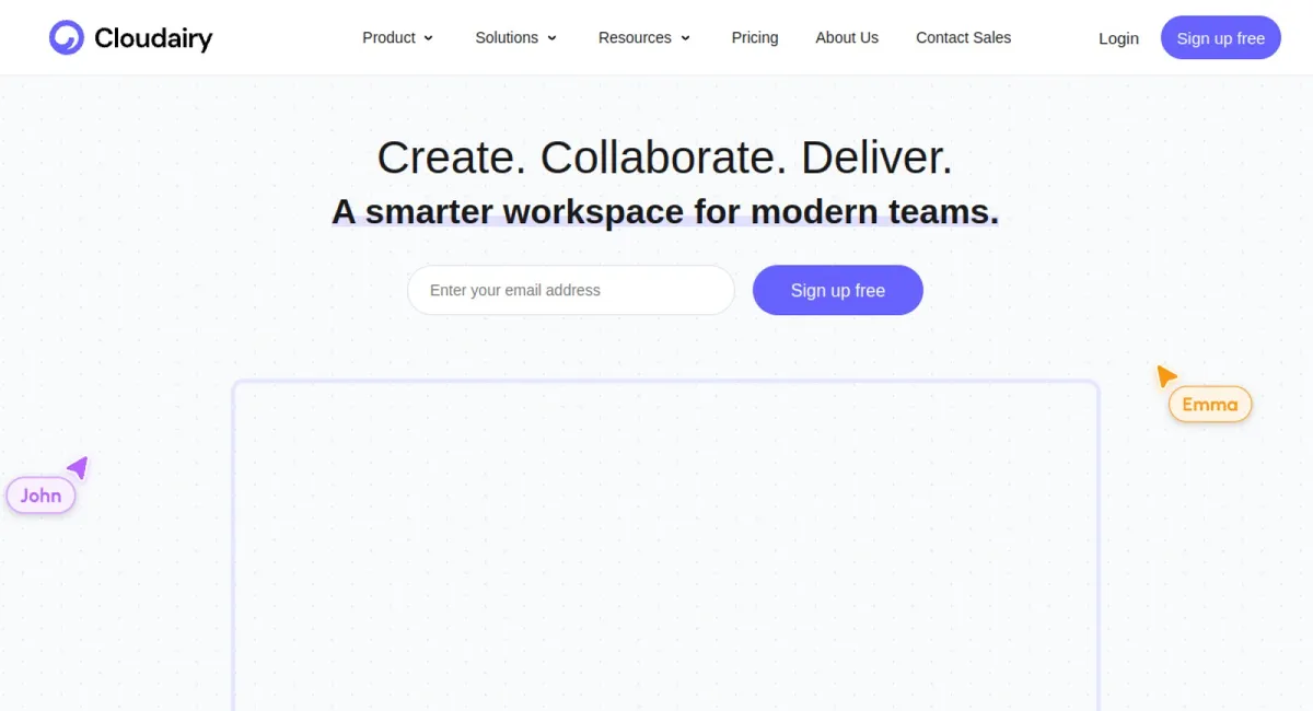 Cloudairy website