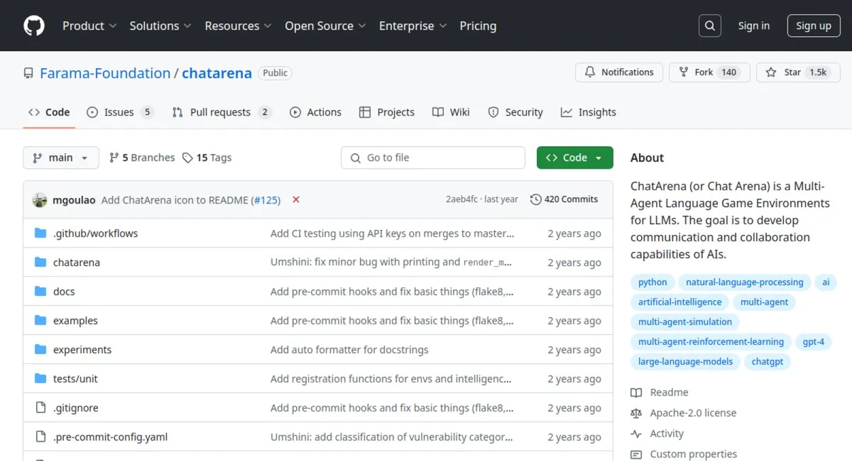 ChatArena website