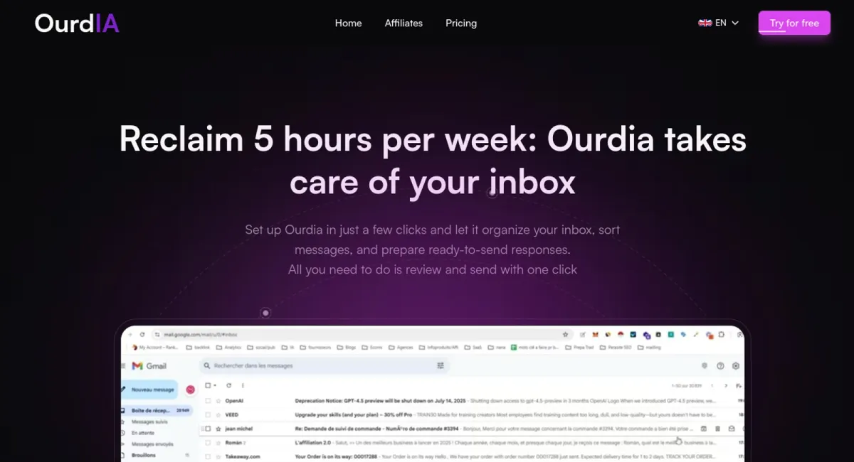 Ourdia website