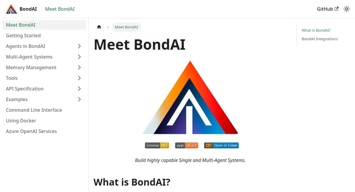 BondAI website