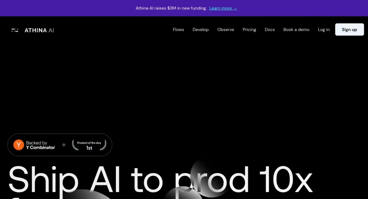 Athina AI website