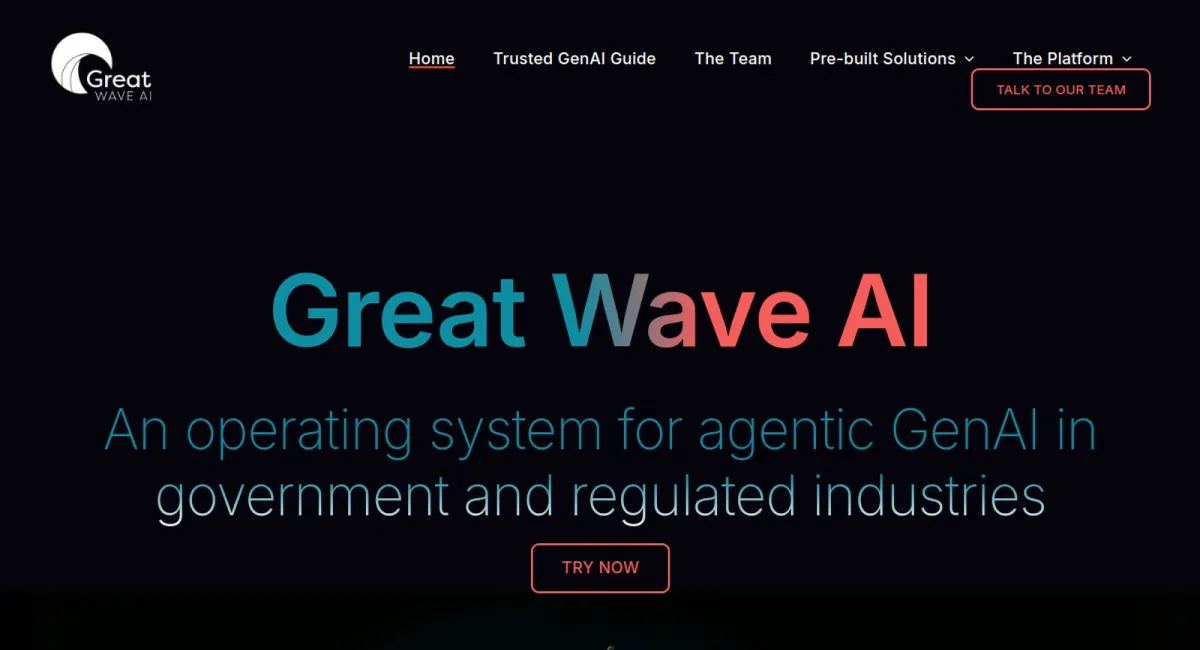 Great Wave AI website