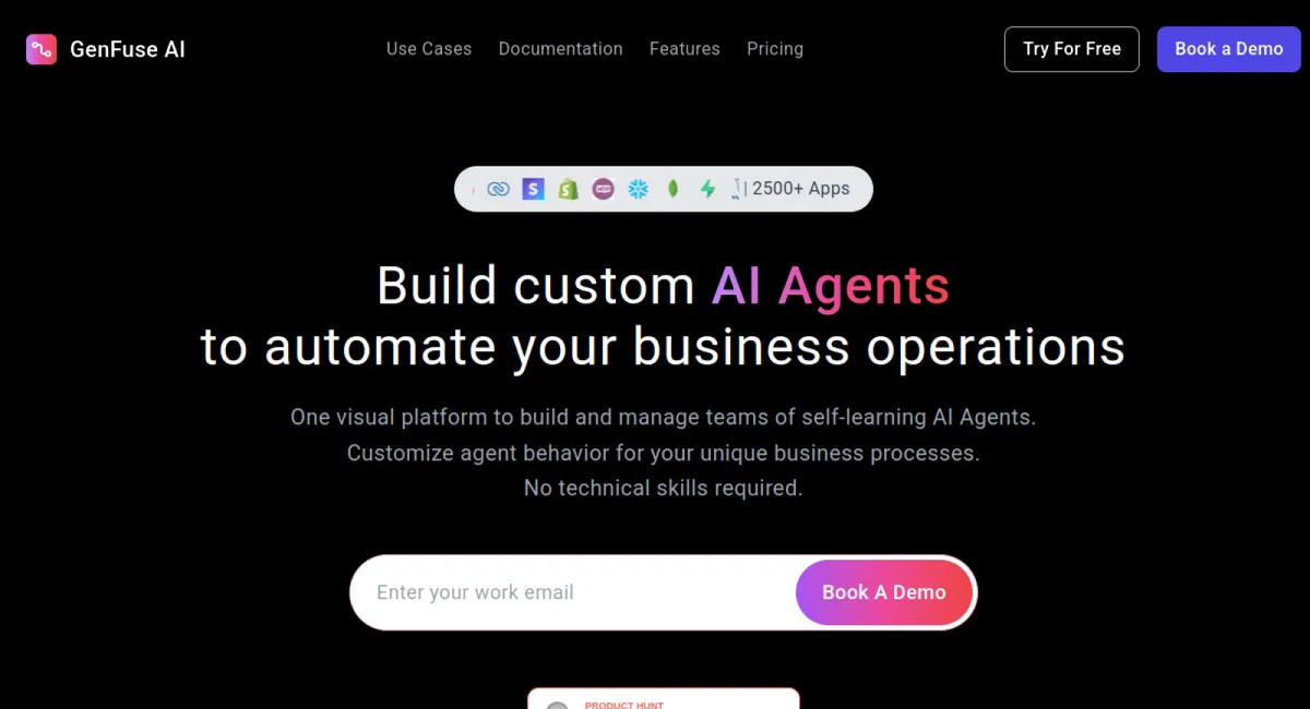 GenFuse AI website