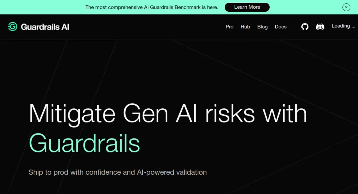 Guardrails AI website